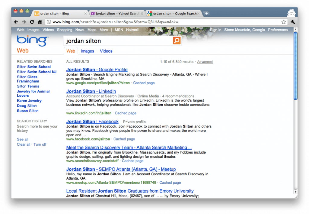 Bing Search Results for "Jordan Silton"